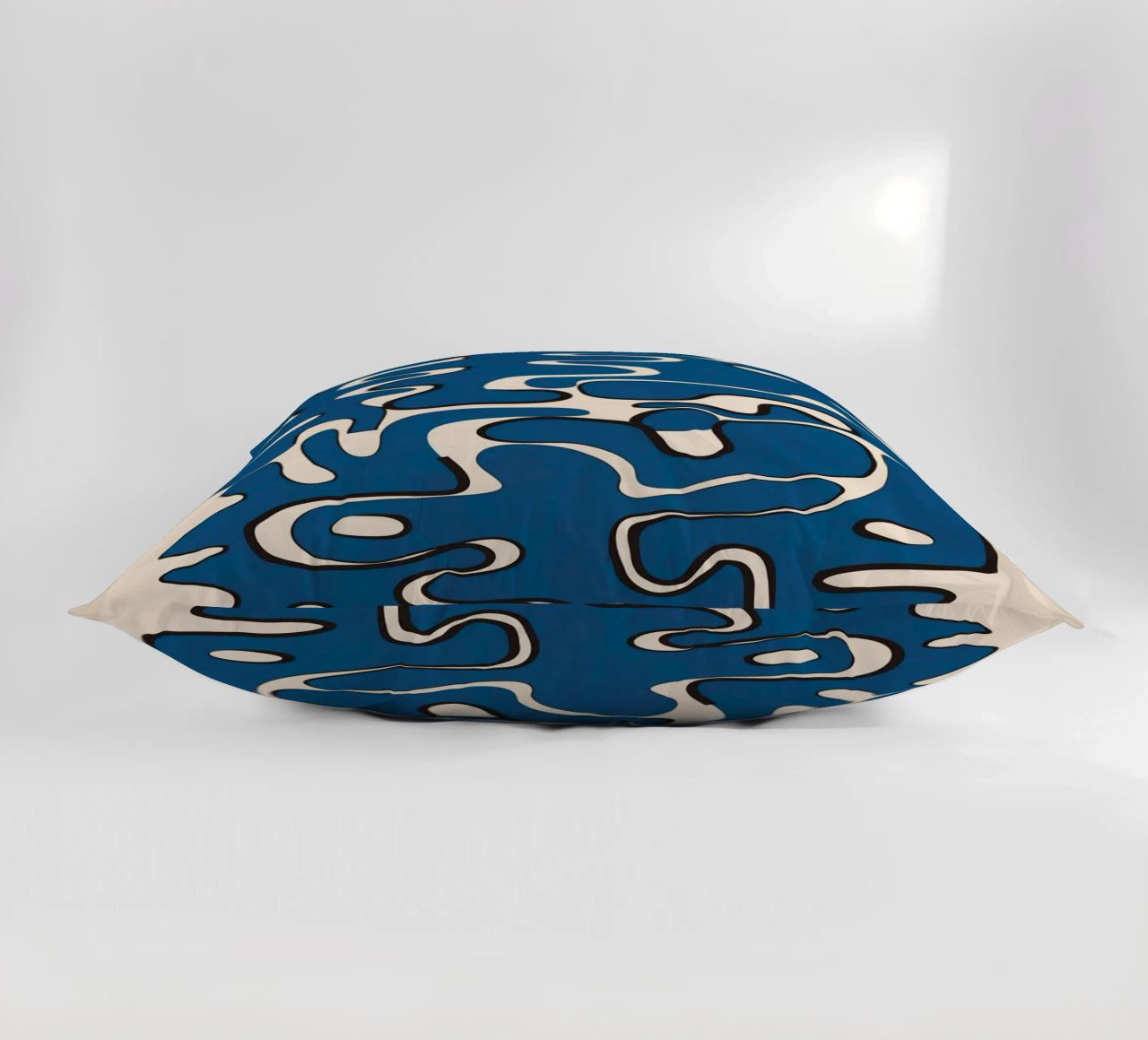 Minimal Abstract Maze – Cobalt cuscino da cityart