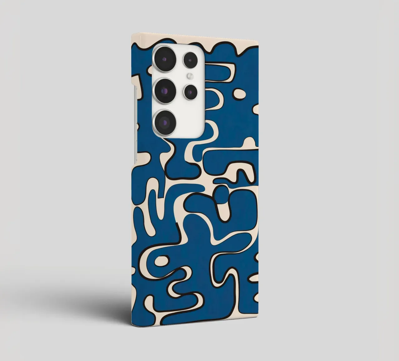 Minimal Abstract Maze – Cobalt cover samsung da cityart