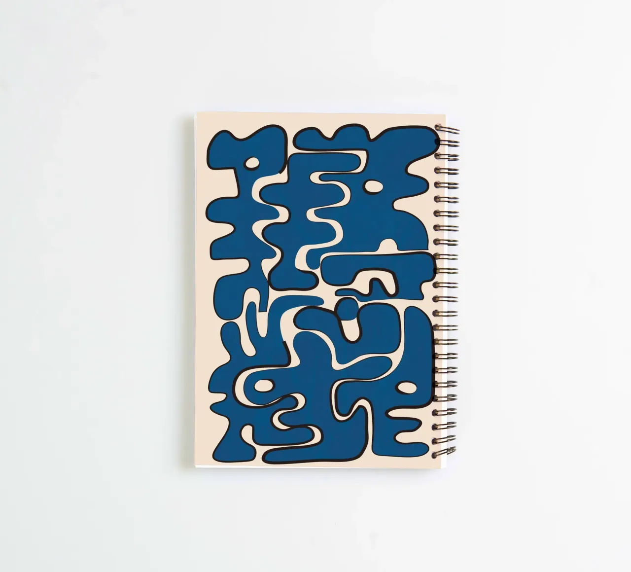 Minimal Abstract Maze – Cobalt carnet à spirale de cityart