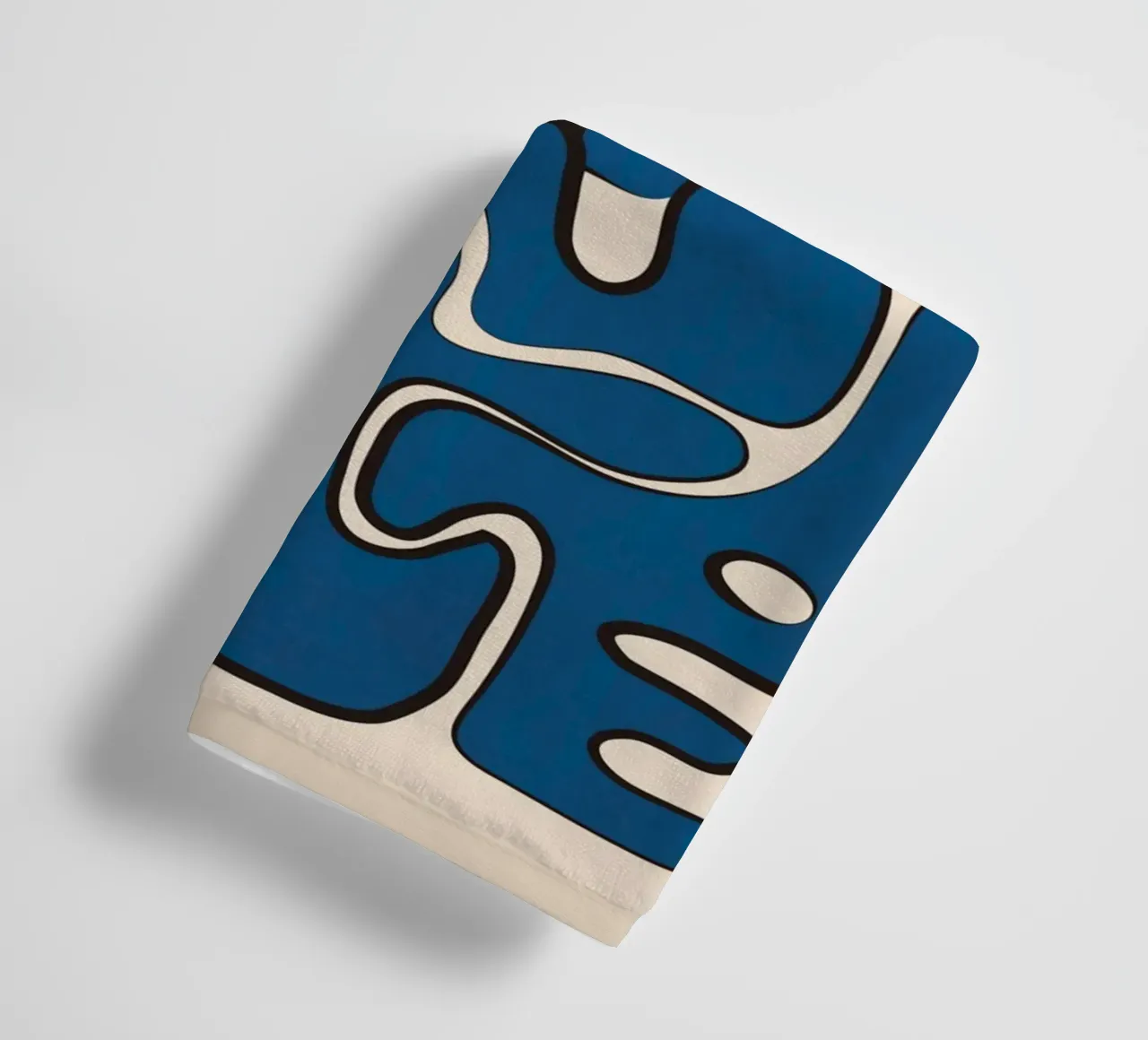 Minimal Abstract Maze – Cobalt asciugamano da bagno da cityart