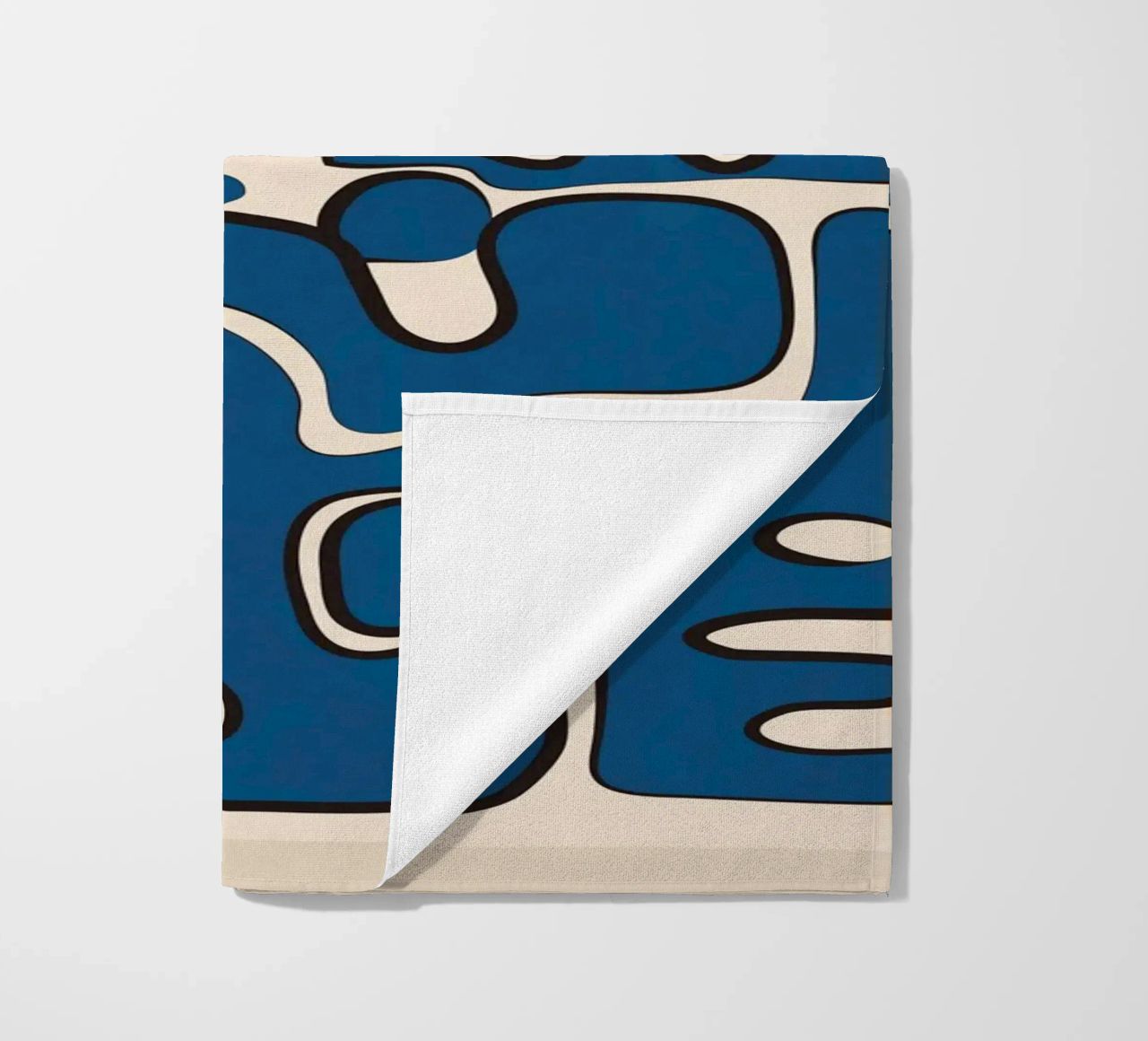 Minimal Abstract Maze – Cobalt telo mare da cityart