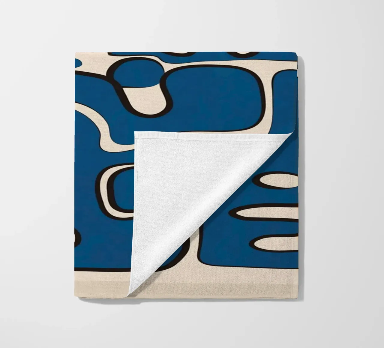 Minimal Abstract Maze – Cobalt telo mare da cityart