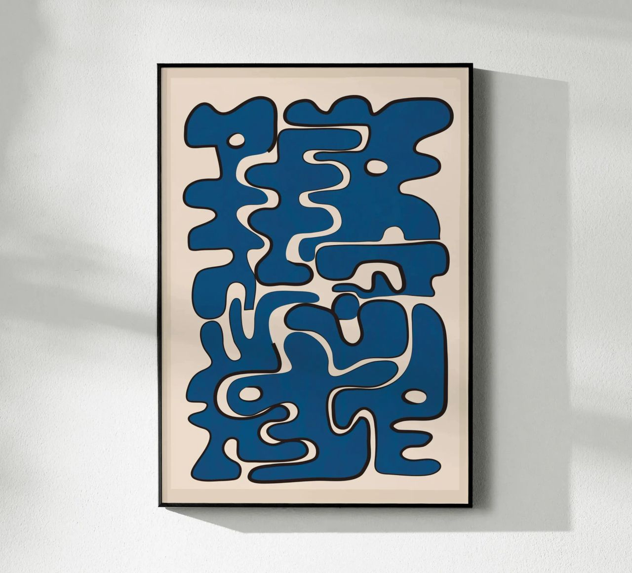 Minimal Abstract Maze – Cobalt plexiglass da cityart