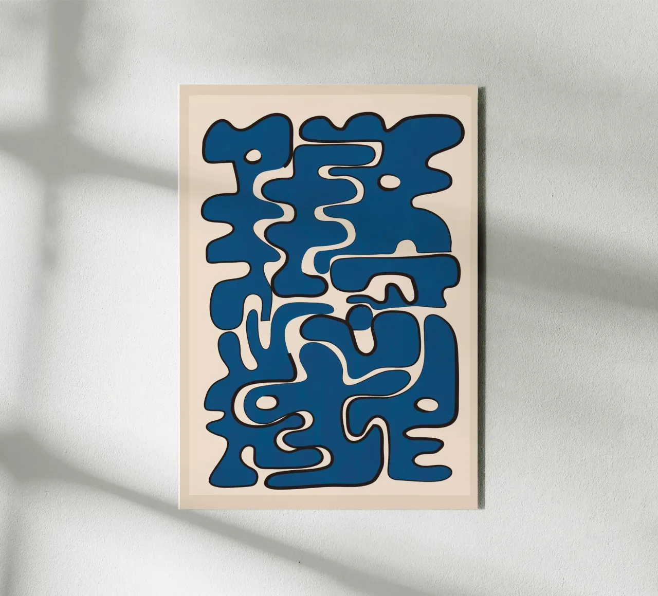 Minimal Abstract Maze – Cobalt Forex-Platte von cityart