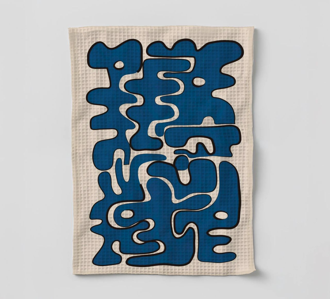 Minimal Abstract Maze – Cobalt canovaccio da cucina da cityart