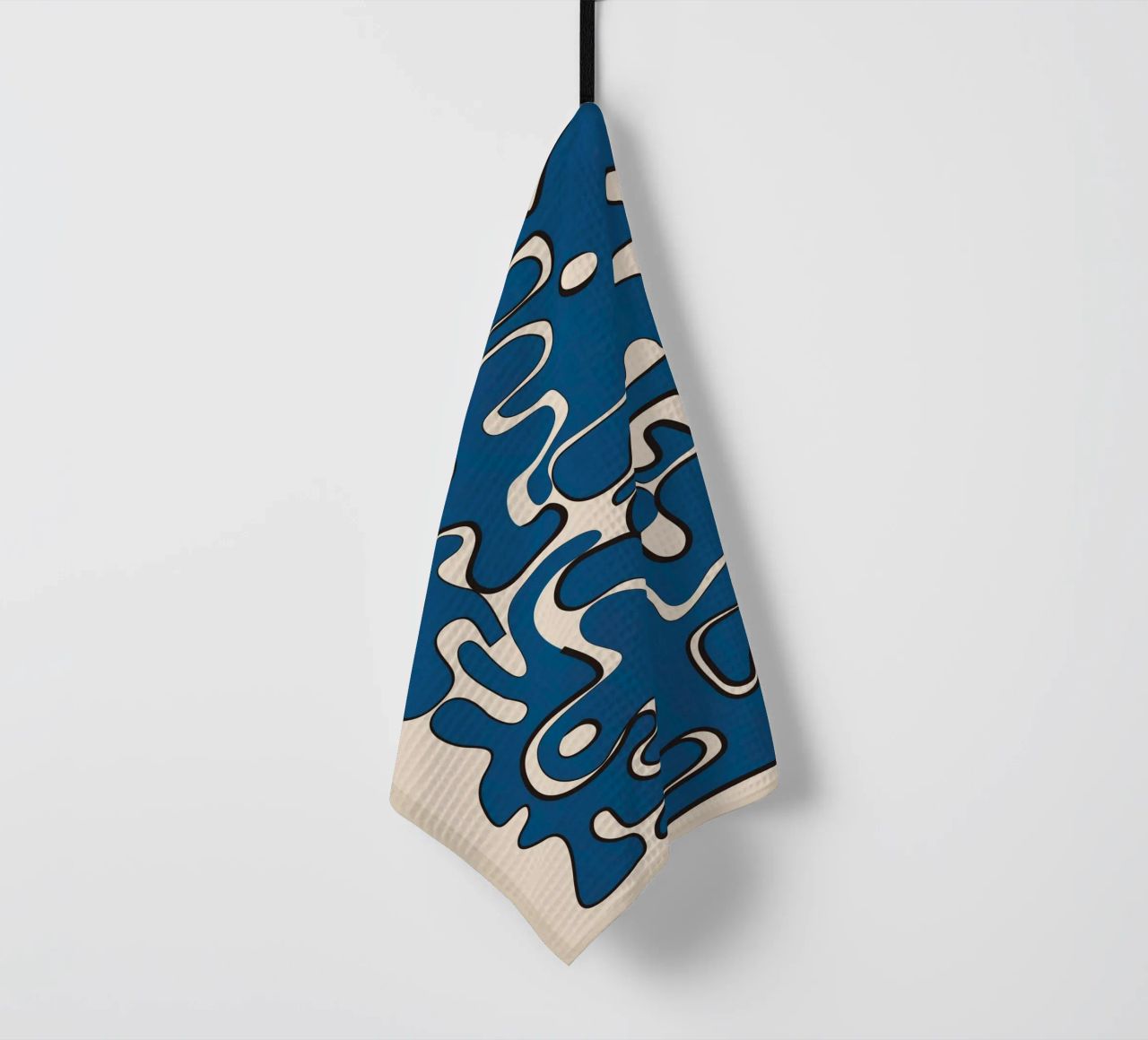 Minimal Abstract Maze – Cobalt canovaccio da cucina da cityart