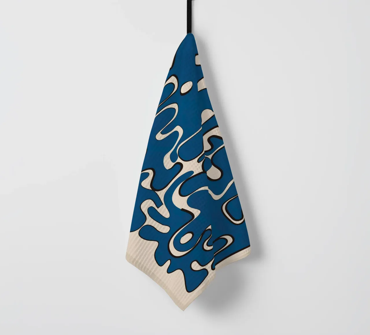 Minimal Abstract Maze – Cobalt canovaccio da cucina da cityart