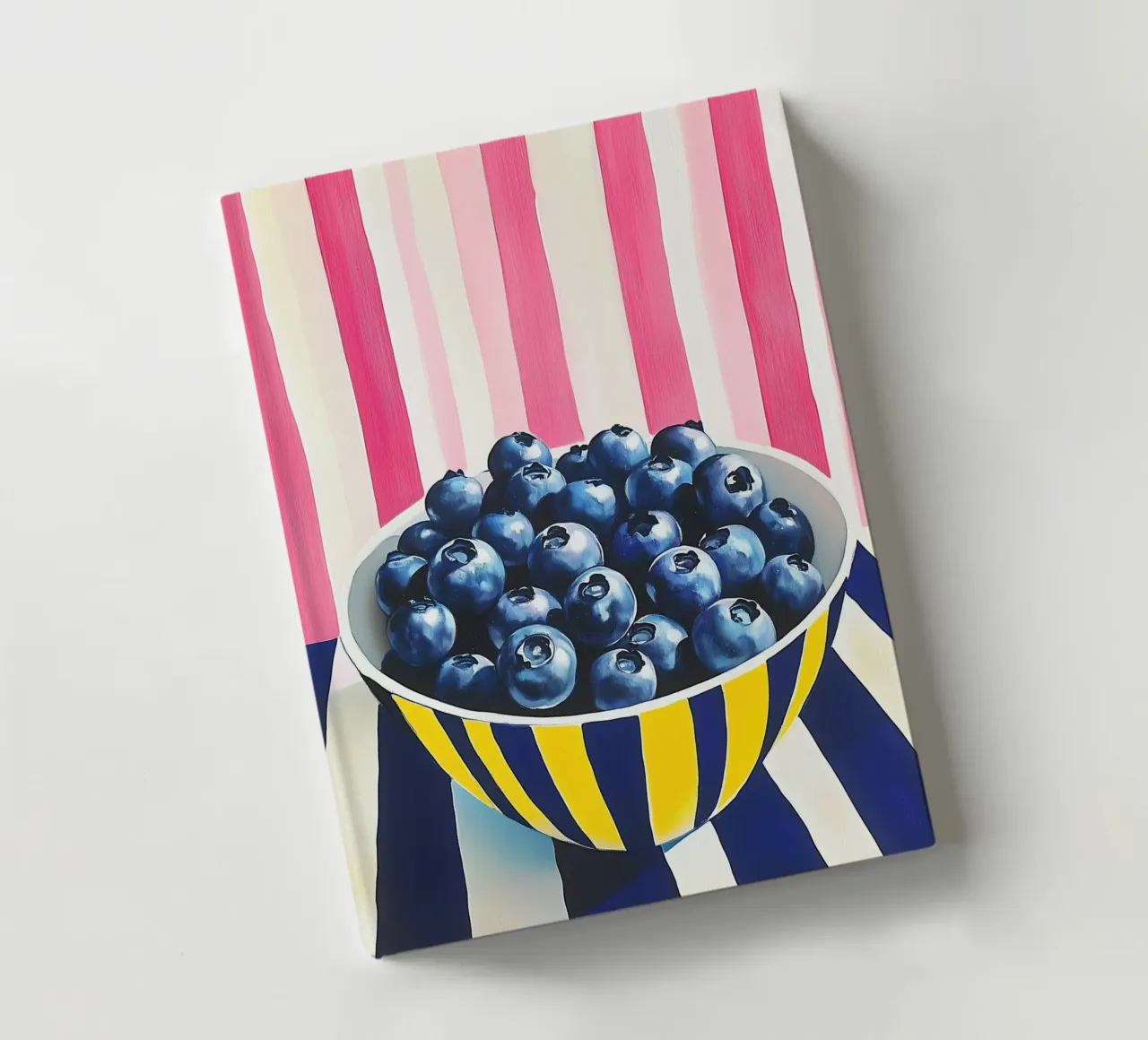 Blueberries with stripes notebook by Carinaprint