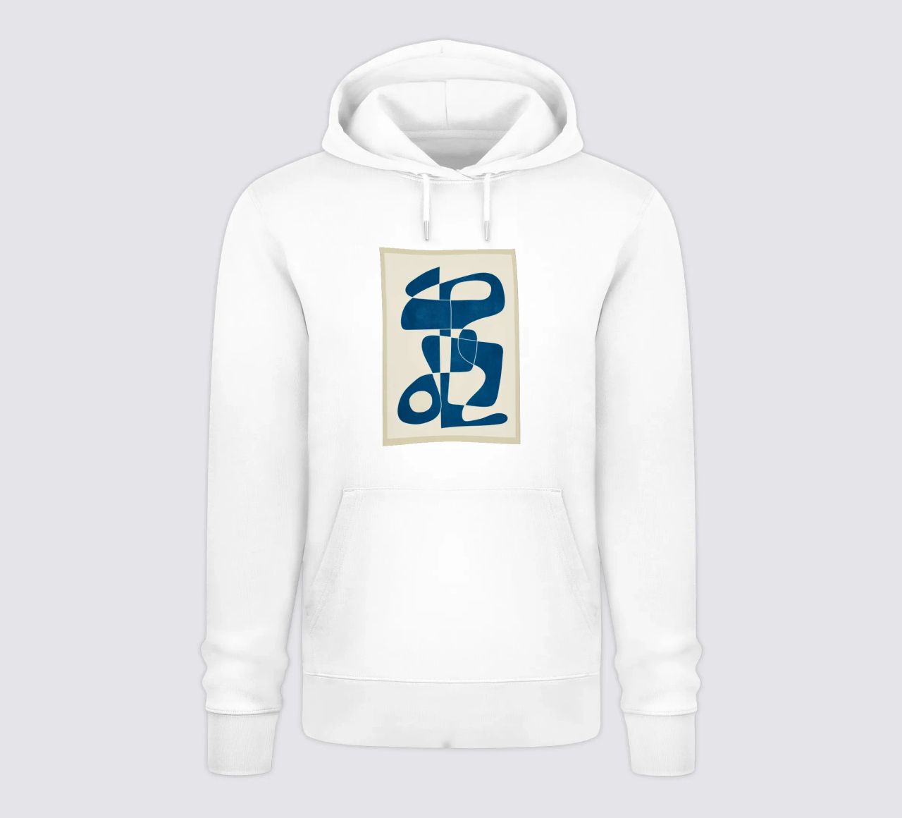 Minimal Abstract Cobalt felpa con cappuccio da cityart