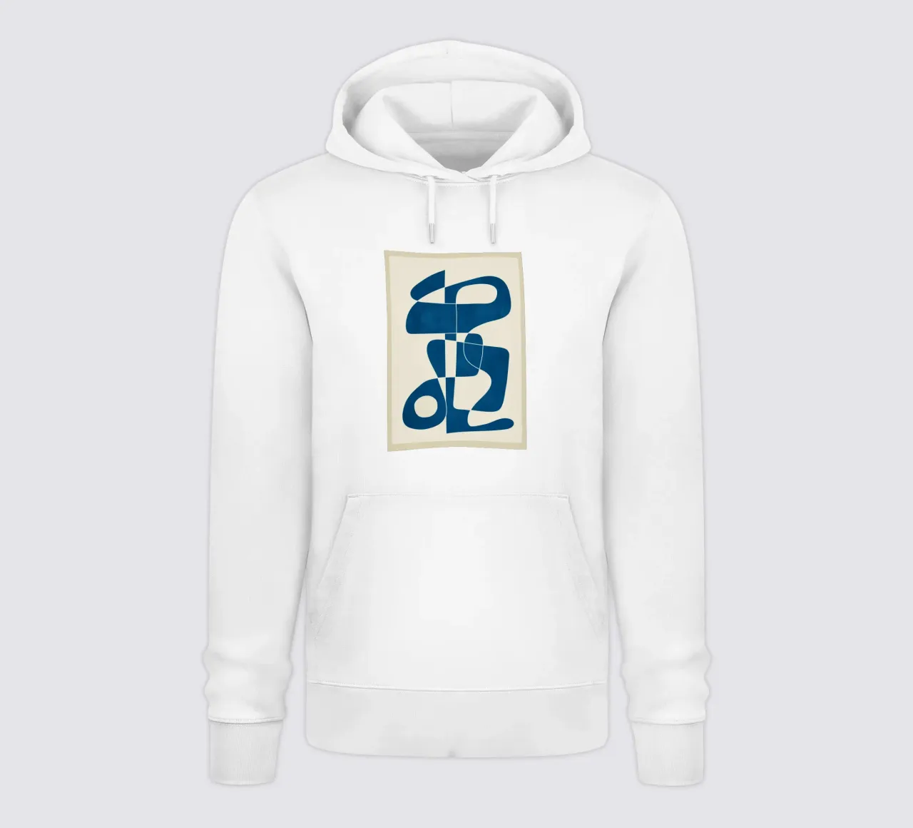 Minimal Abstract Cobalt felpa con cappuccio da cityart