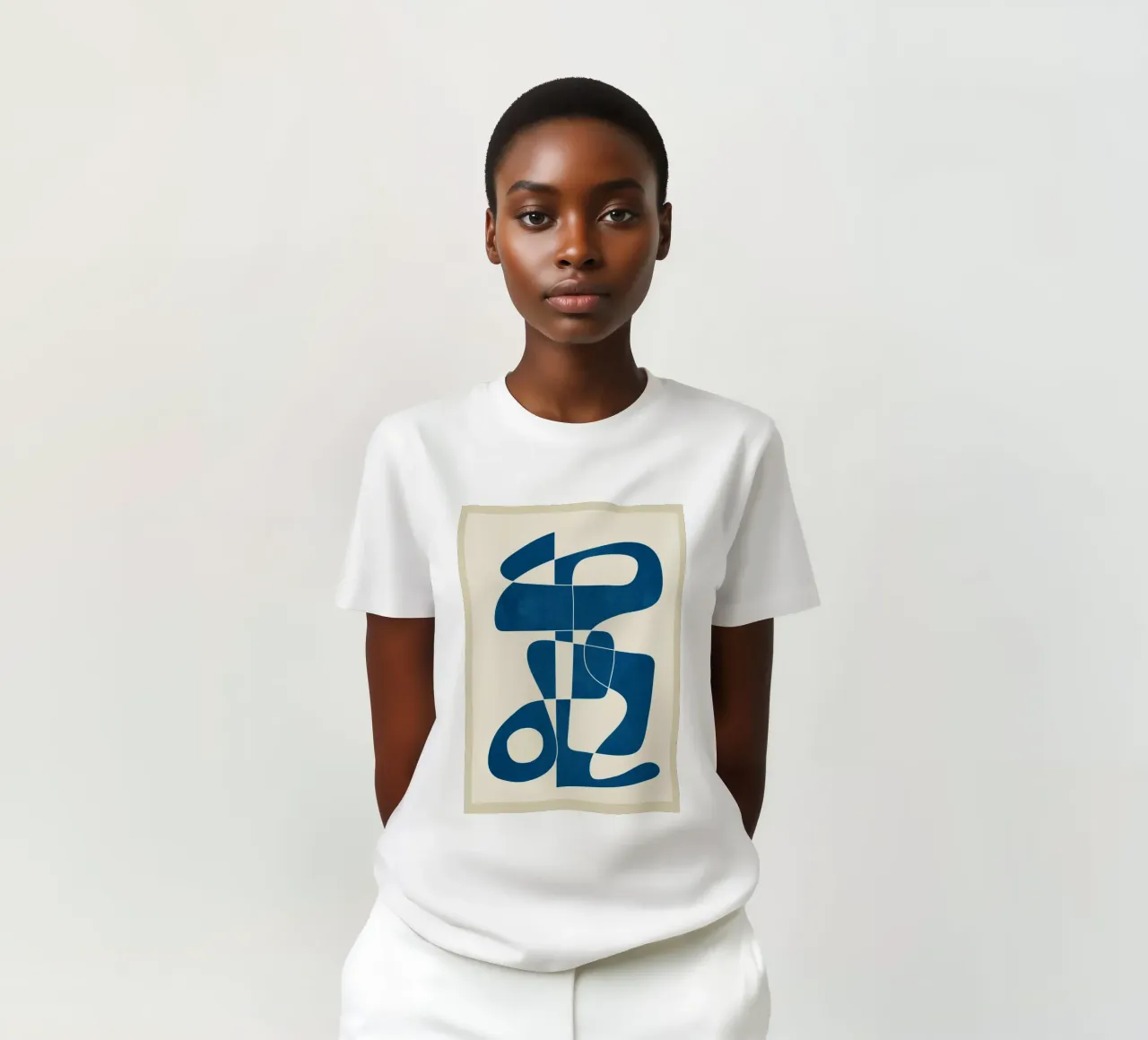 Minimal Abstract Cobalt t-shirt da cityart