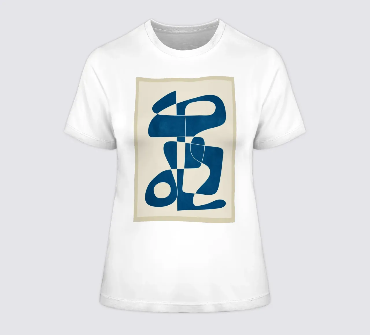 Minimal Abstract Cobalt t-shirt da donna da cityart