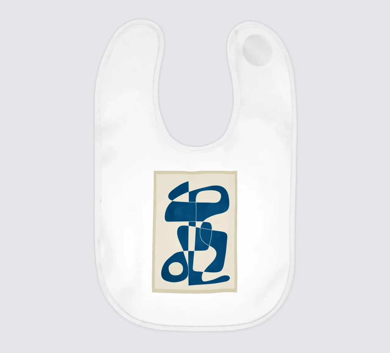 Minimal Abstract Cobalt baby bib by cityart