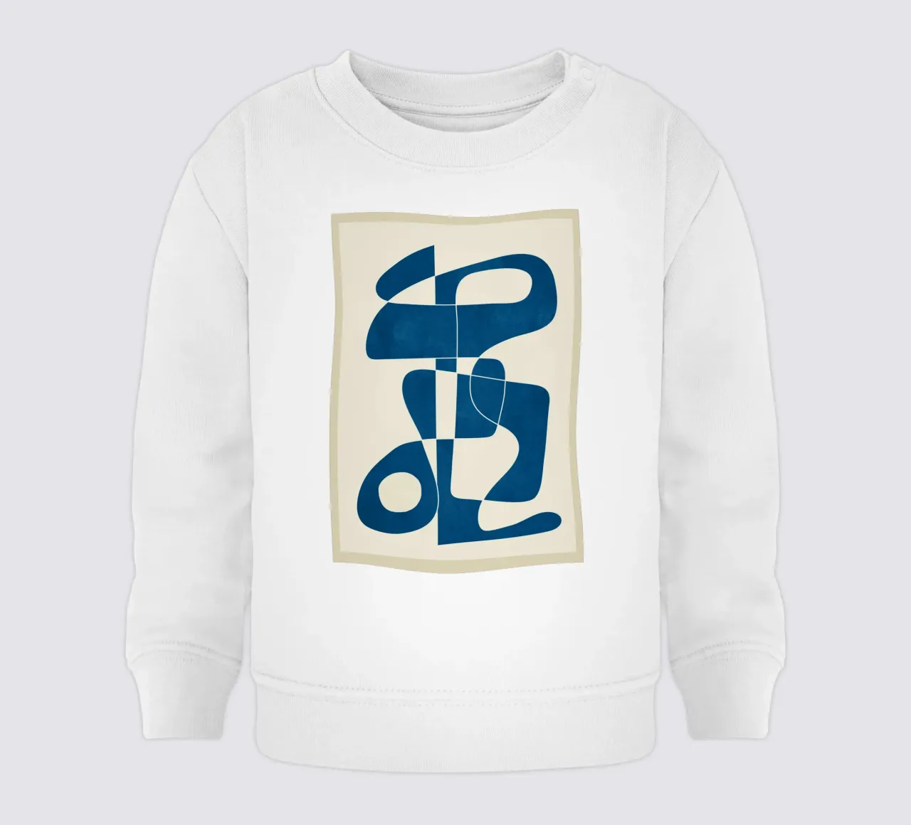 Minimal Abstract Cobalt felpa neonato da cityart