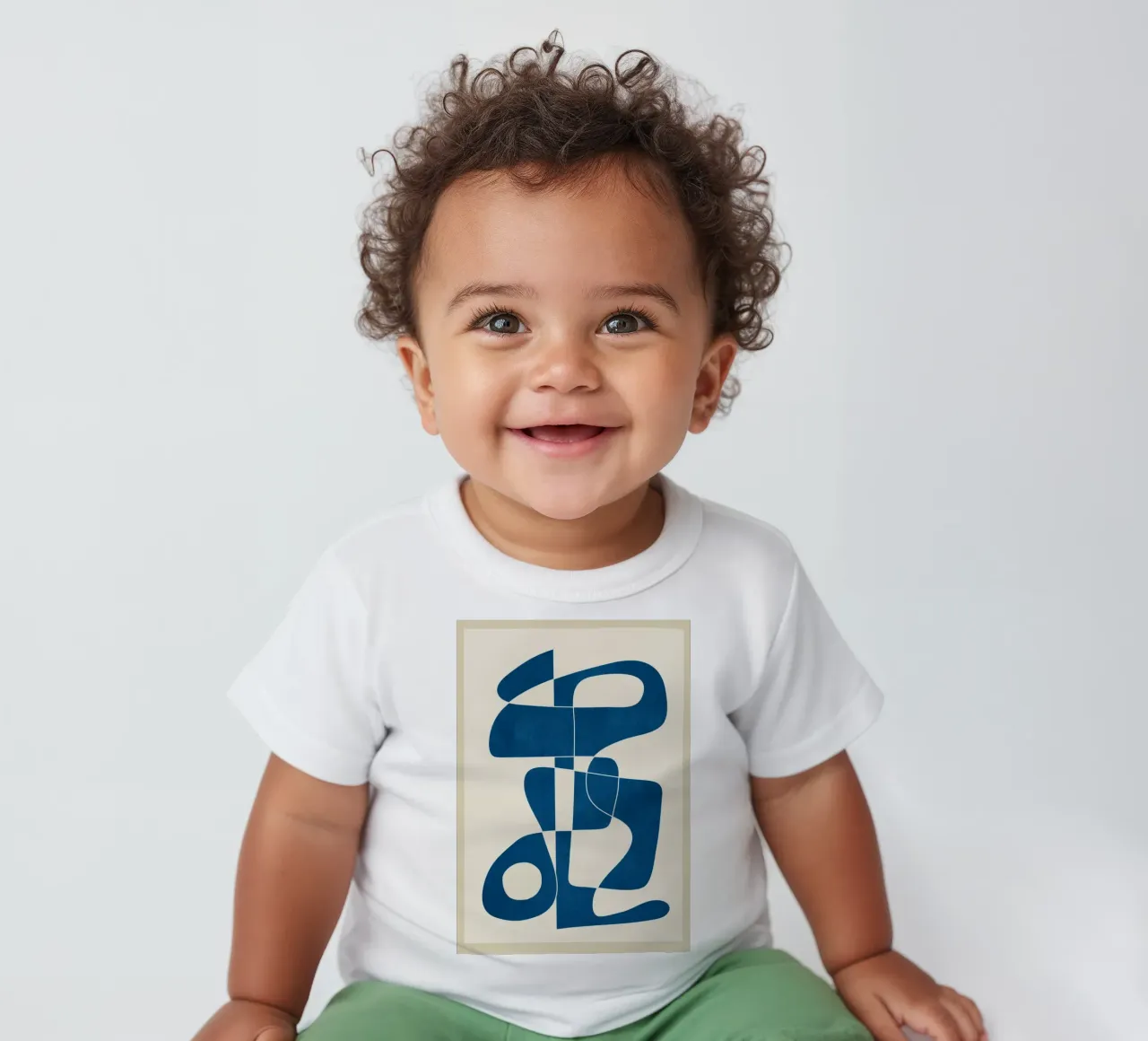 Minimal Abstract Cobalt maglietta neonato da cityart