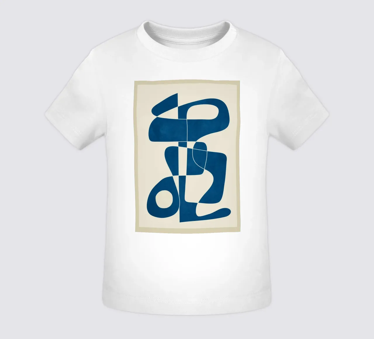 Minimal Abstract Cobalt t-shirt pour bébé de cityart