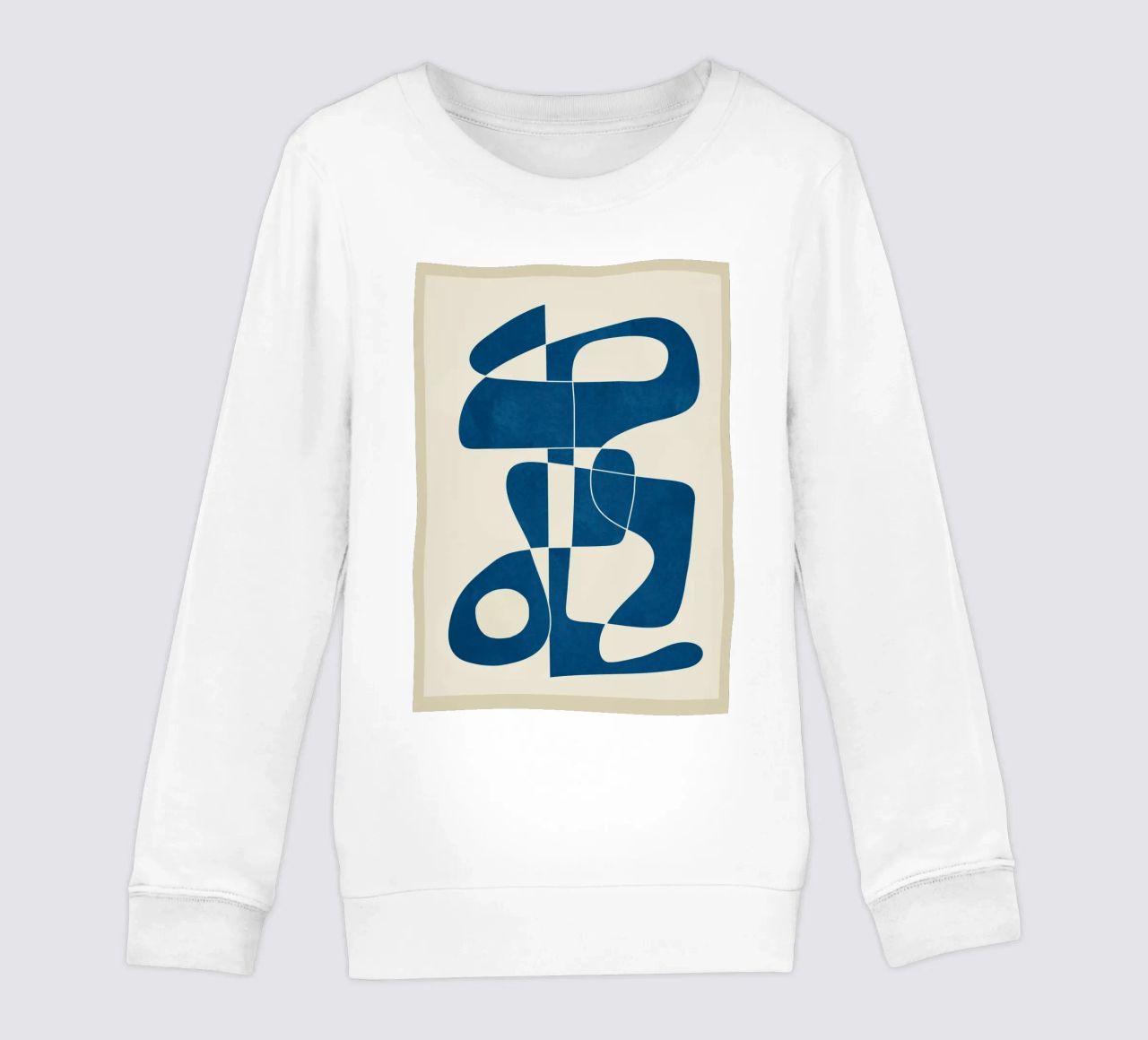 Minimal Abstract Cobalt felpa bambino da cityart