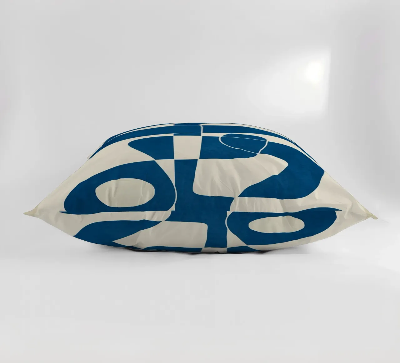Minimal Abstract Cobalt Kissen von cityart