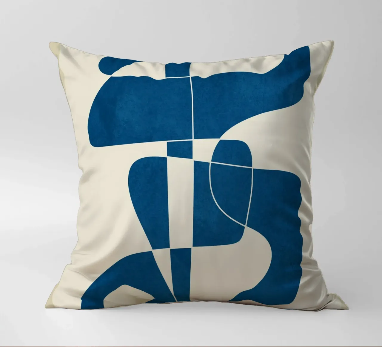 Minimal Abstract Cobalt Kissen von cityart