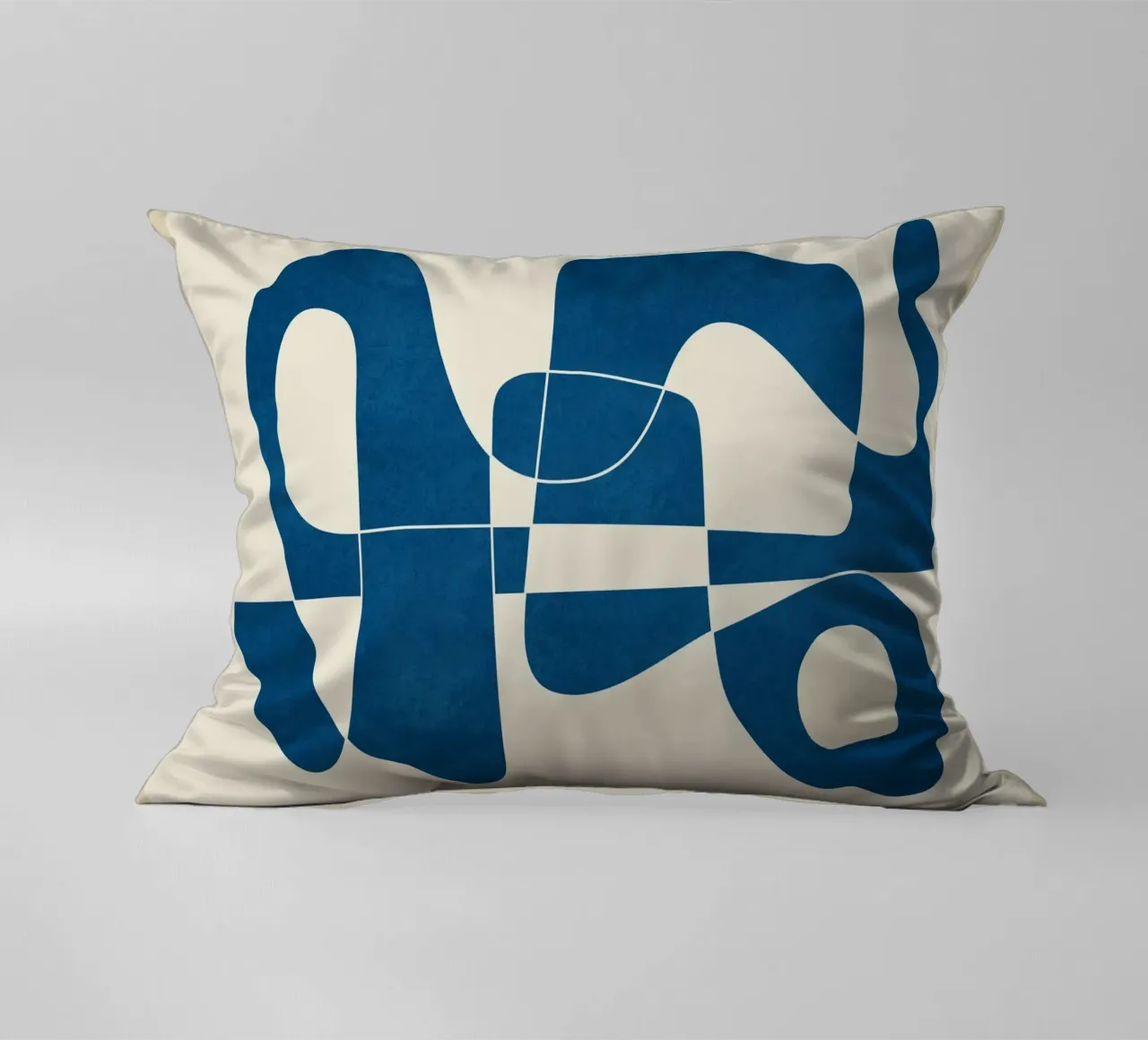 Minimal Abstract Cobalt Kissen von cityart