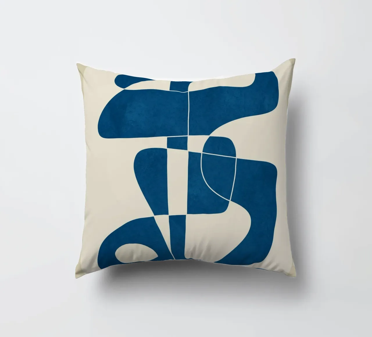 Minimal Abstract Cobalt Kissen von cityart