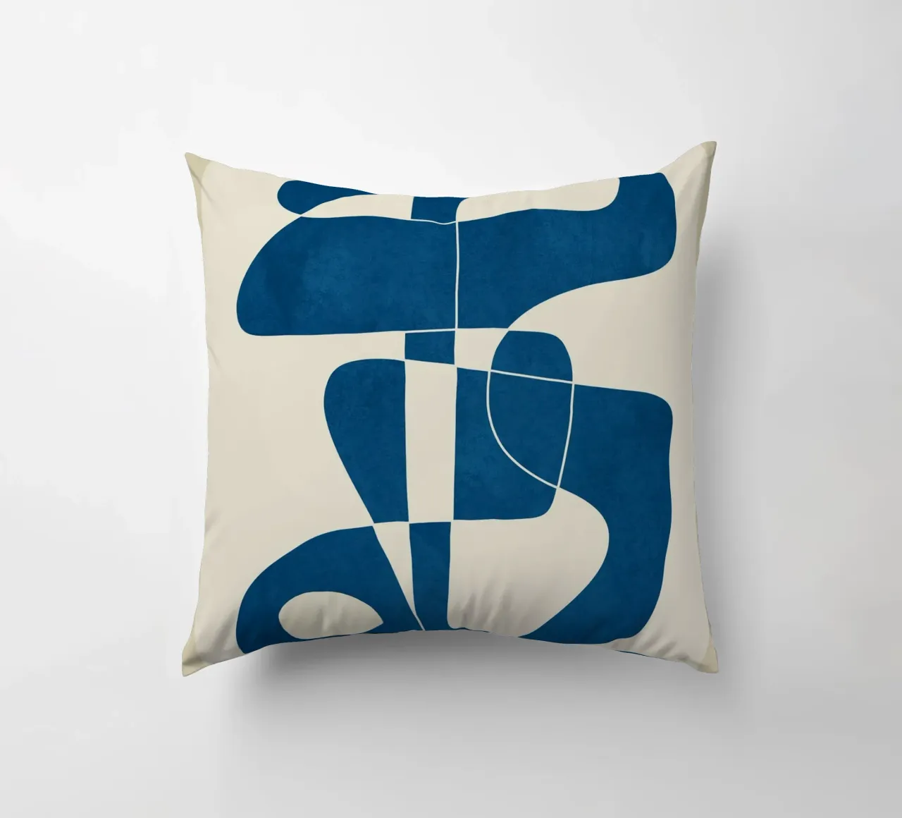 Minimal Abstract Cobalt Kissen von cityart