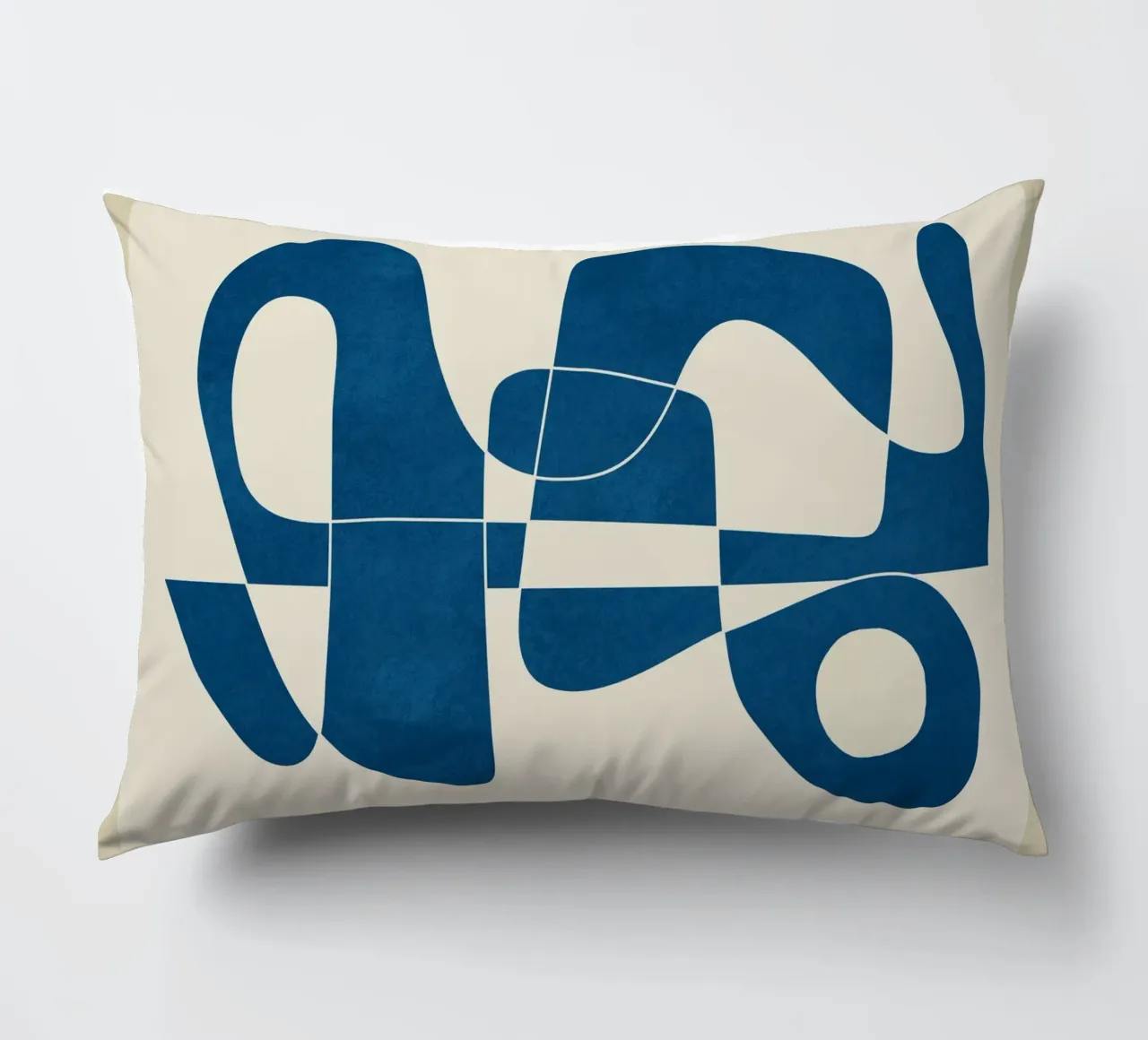 Minimal Abstract Cobalt Kissen von cityart