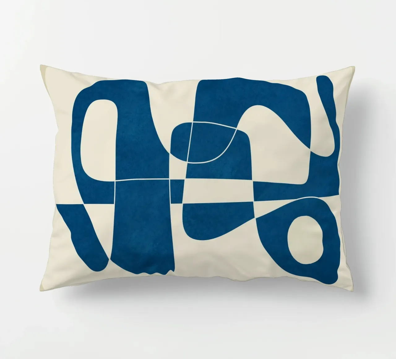 Minimal Abstract Cobalt Kissen von cityart