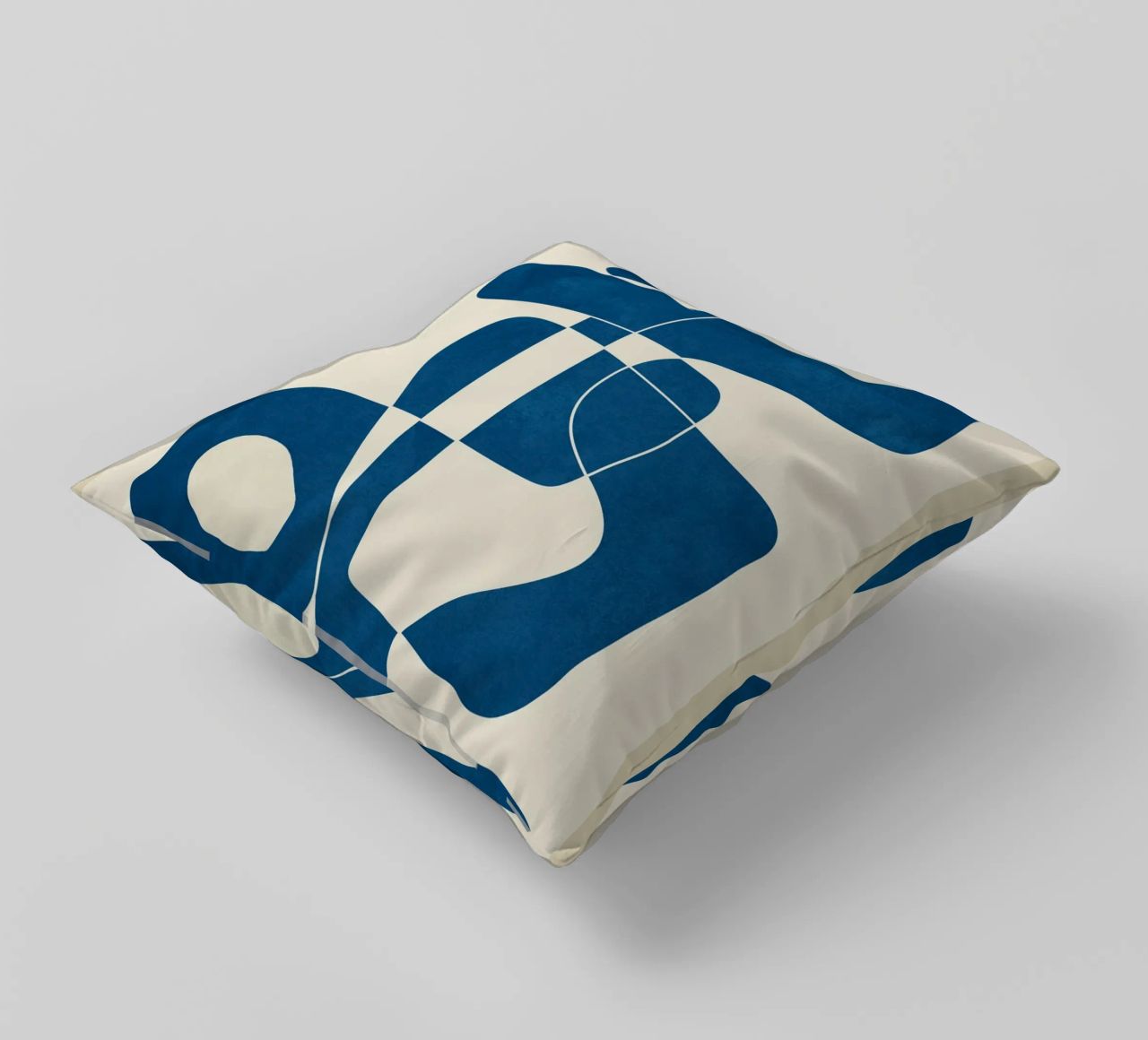 Minimal Abstract Cobalt cuscino da cityart