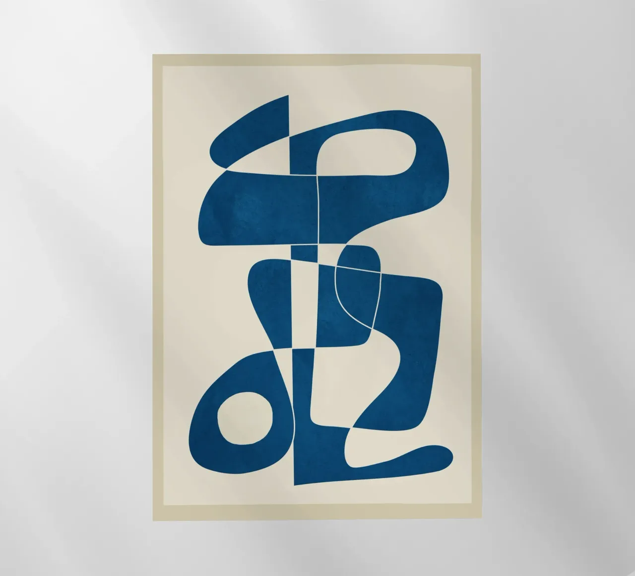 Minimal Abstract Cobalt Backlit Folie von cityart