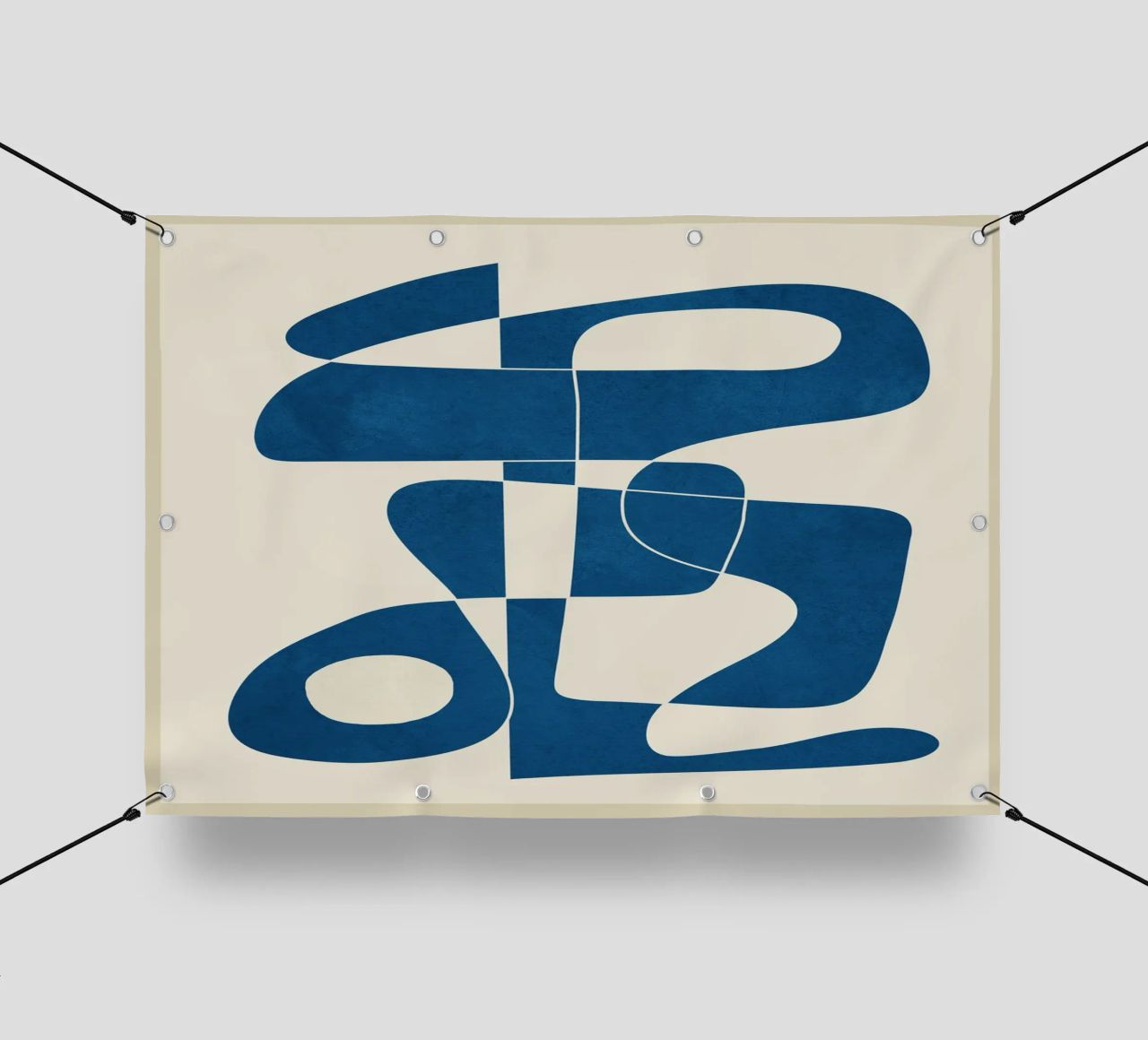Minimal Abstract Cobalt telo in pvc da cityart