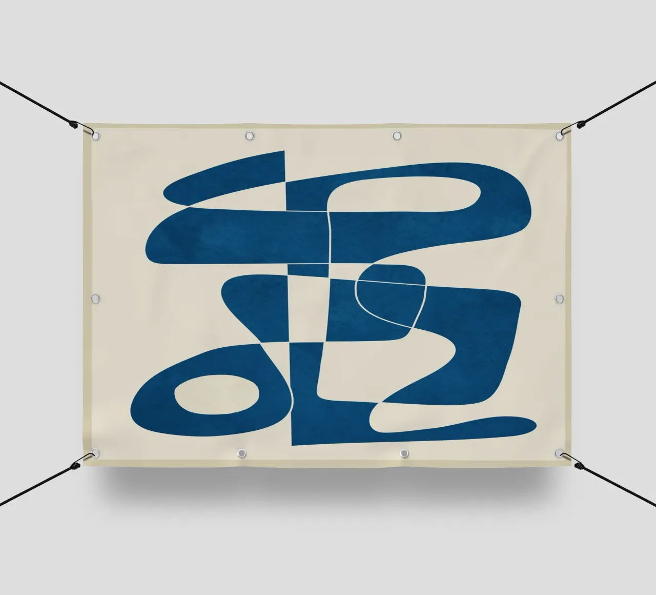 Minimal Abstract Cobalt telo in pvc da cityart