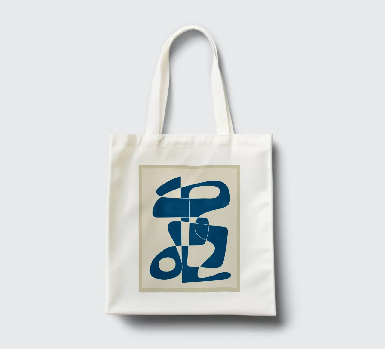 Minimal Abstract Cobalt Jutebeutel von cityart