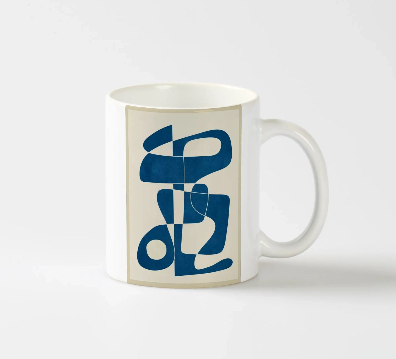 Minimal Abstract Cobalt tazza in ceramica da cityart