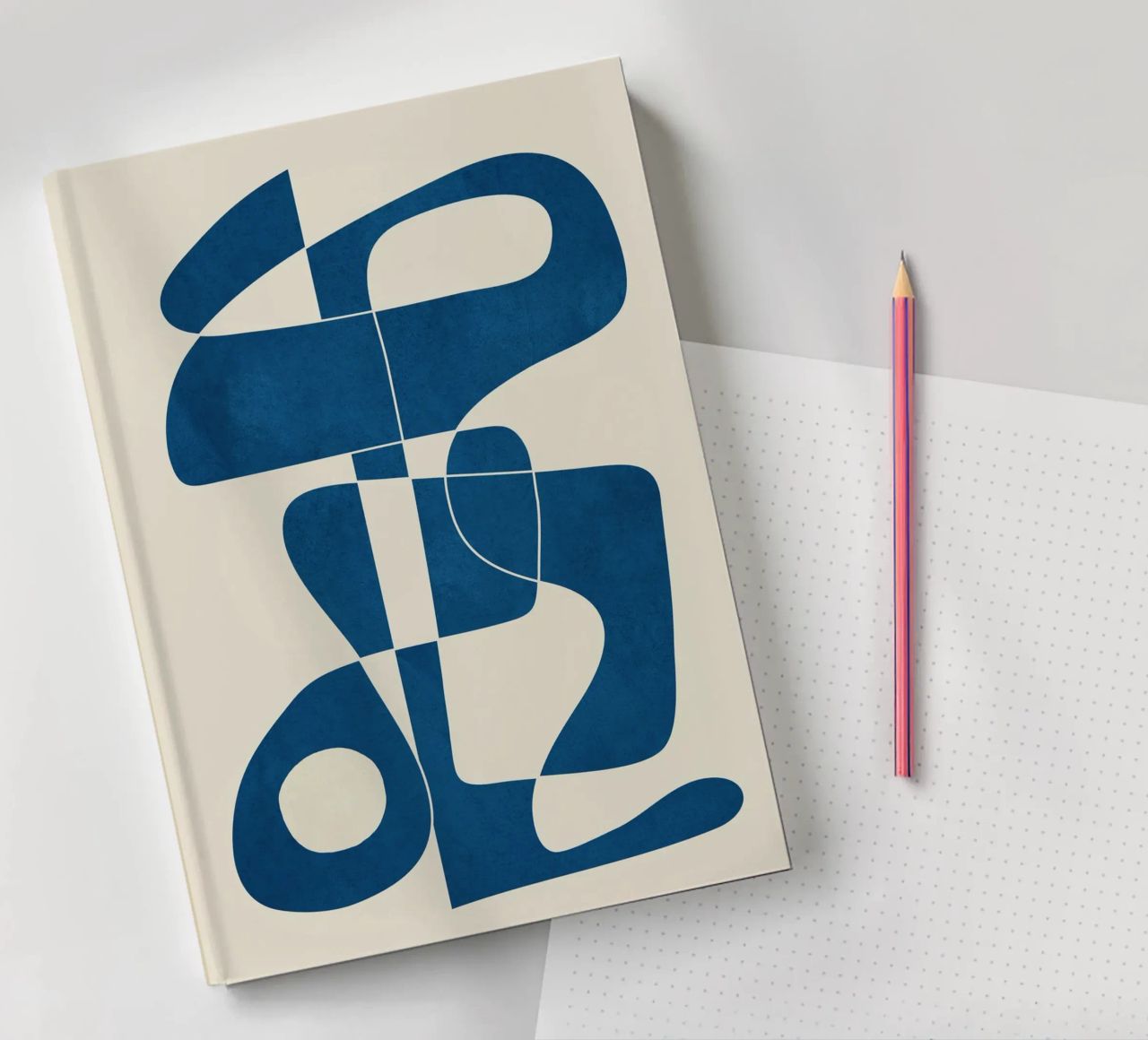 Minimal Abstract Cobalt notebook by cityart