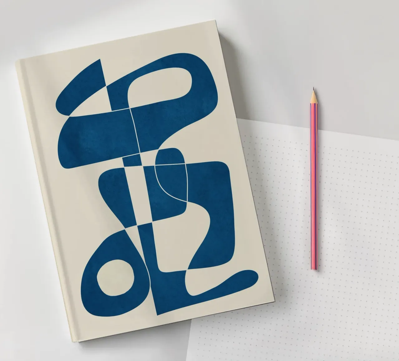 Minimal Abstract Cobalt Notizbuch von cityart