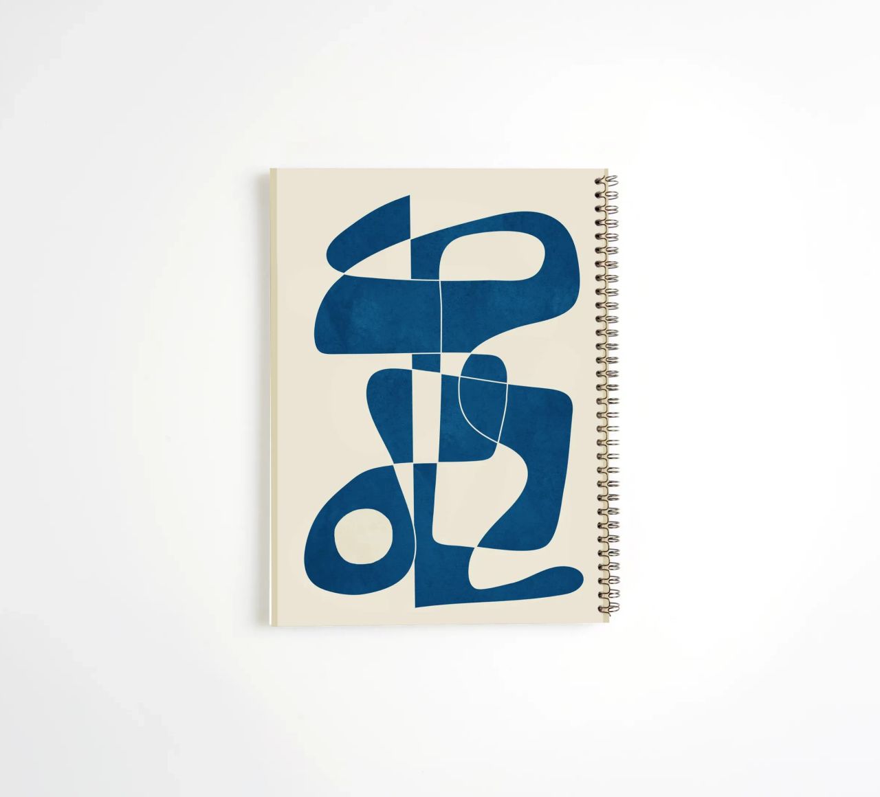 Minimal Abstract Cobalt spiral notebook by cityart