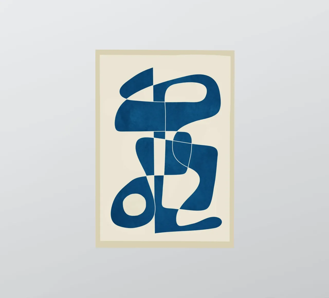 Minimal Abstract Cobalt pegatina de cityart