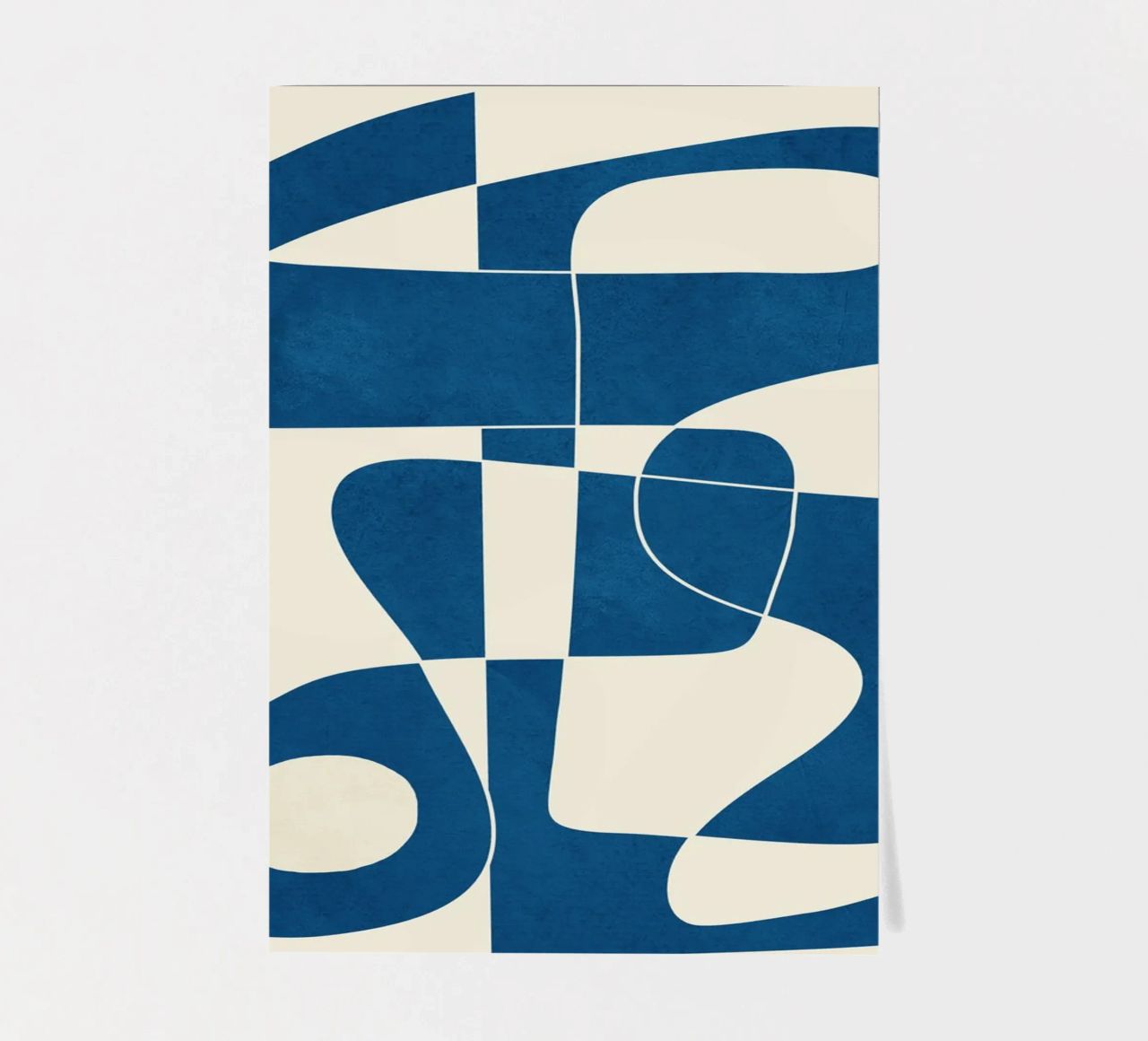 Minimal Abstract Cobalt foglio adesivo da cityart