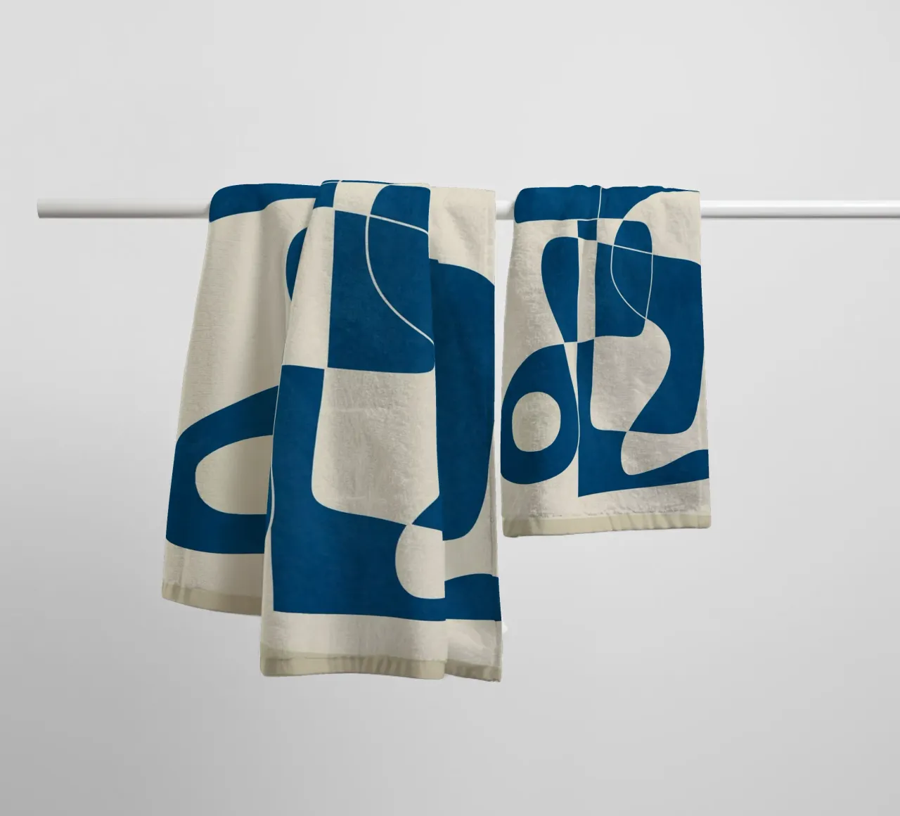 Minimal Abstract Cobalt asciugamano da bagno da cityart