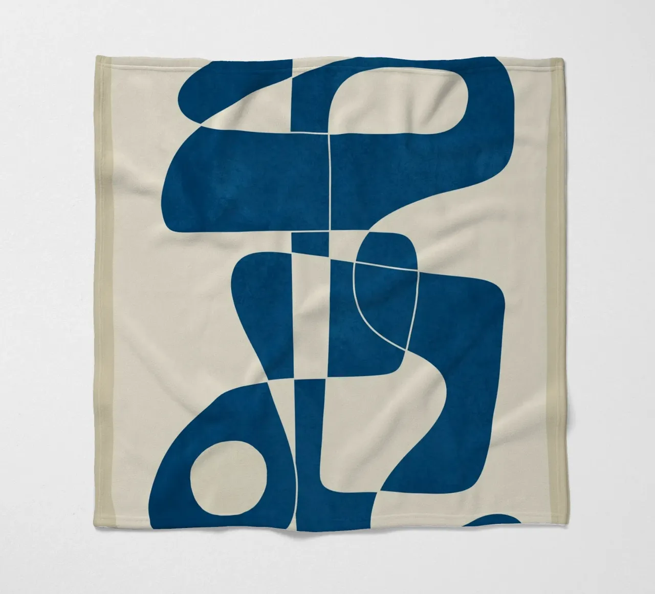Minimal Abstract Cobalt coperta in pile da cityart