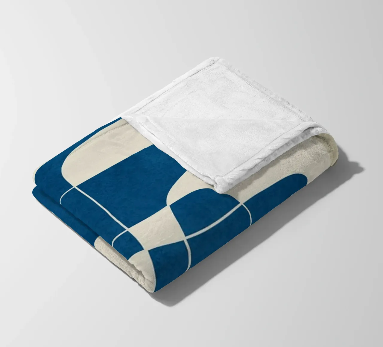 Minimal Abstract Cobalt coperta in pile da cityart