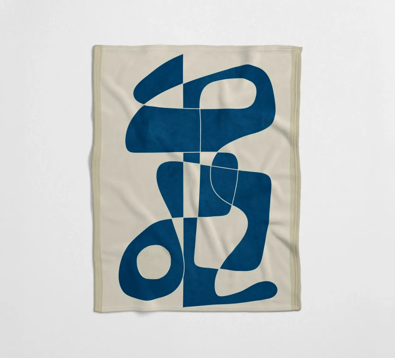 Minimal Abstract Cobalt coperta in pile da cityart