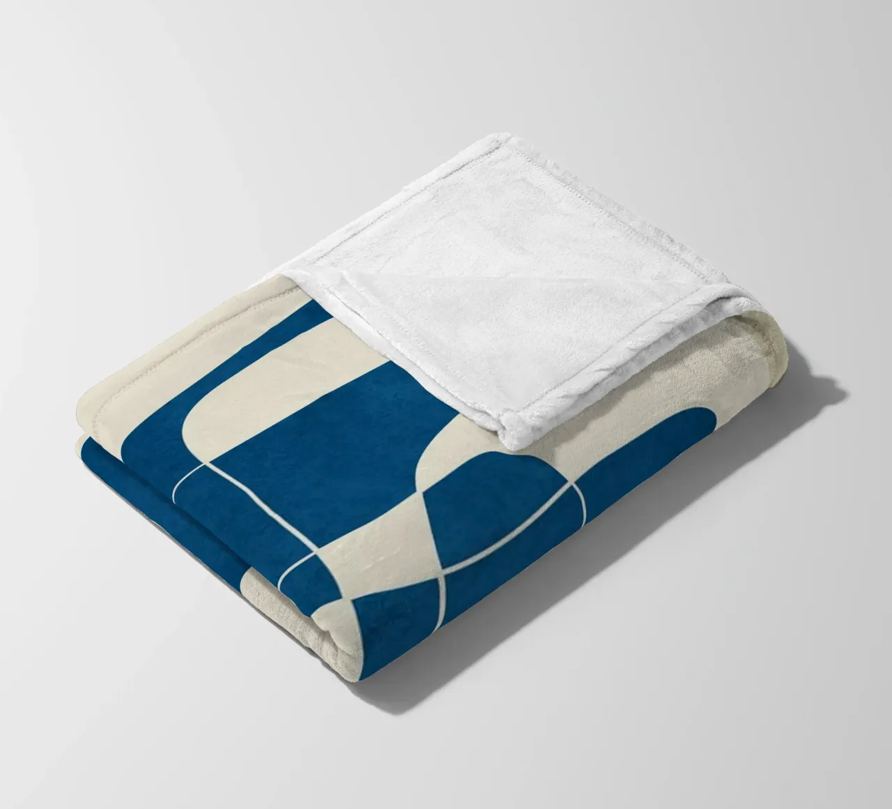 Minimal Abstract Cobalt coperta in pile da cityart