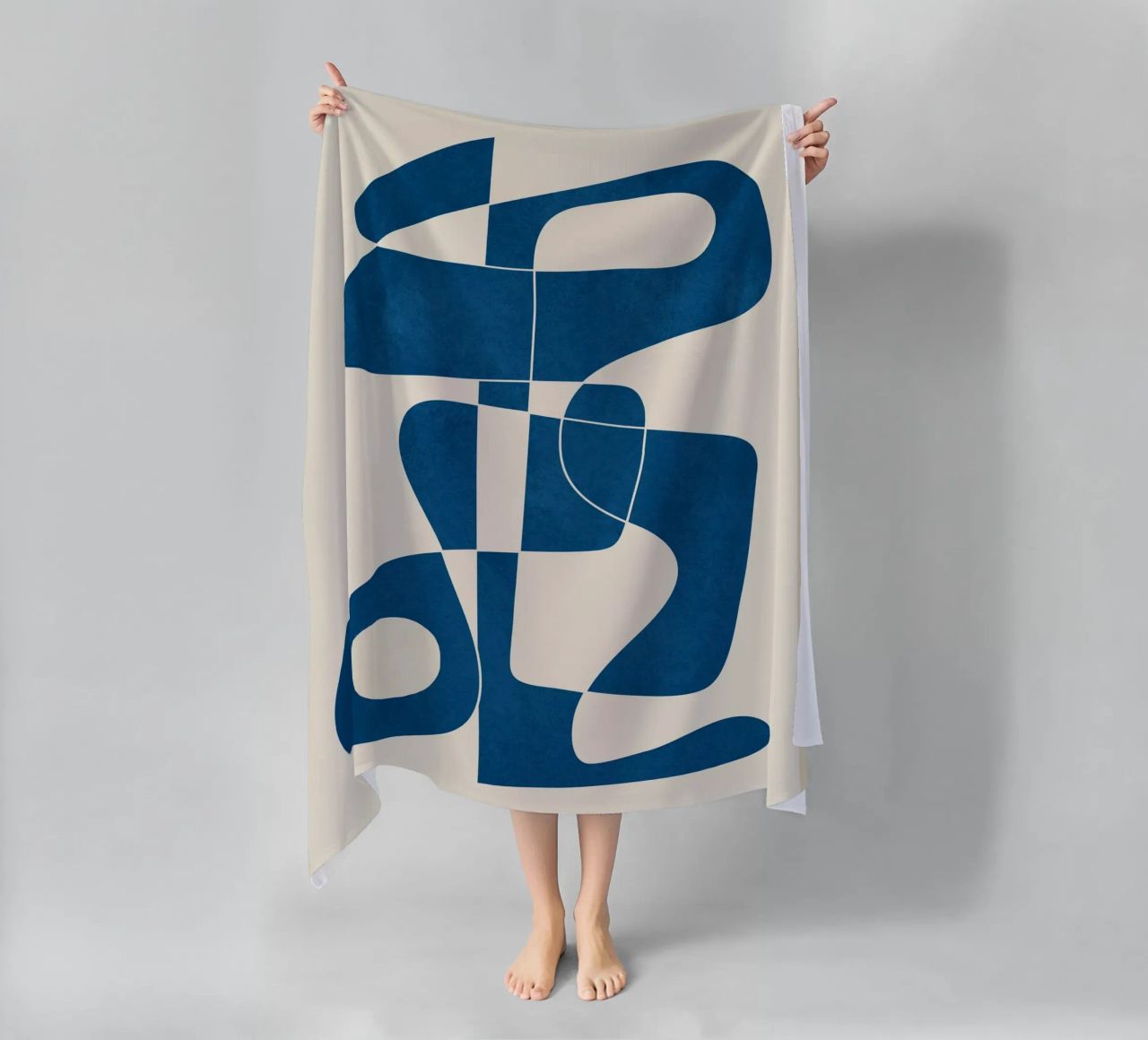 Minimal Abstract Cobalt telo mare da cityart