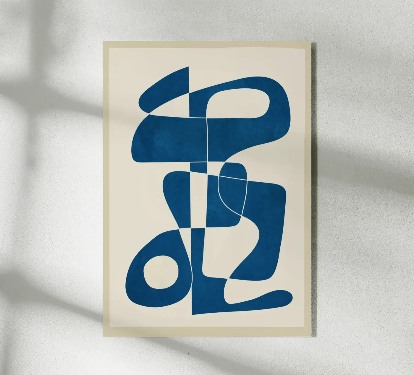 Minimal Abstract Cobalt plexiglass da cityart