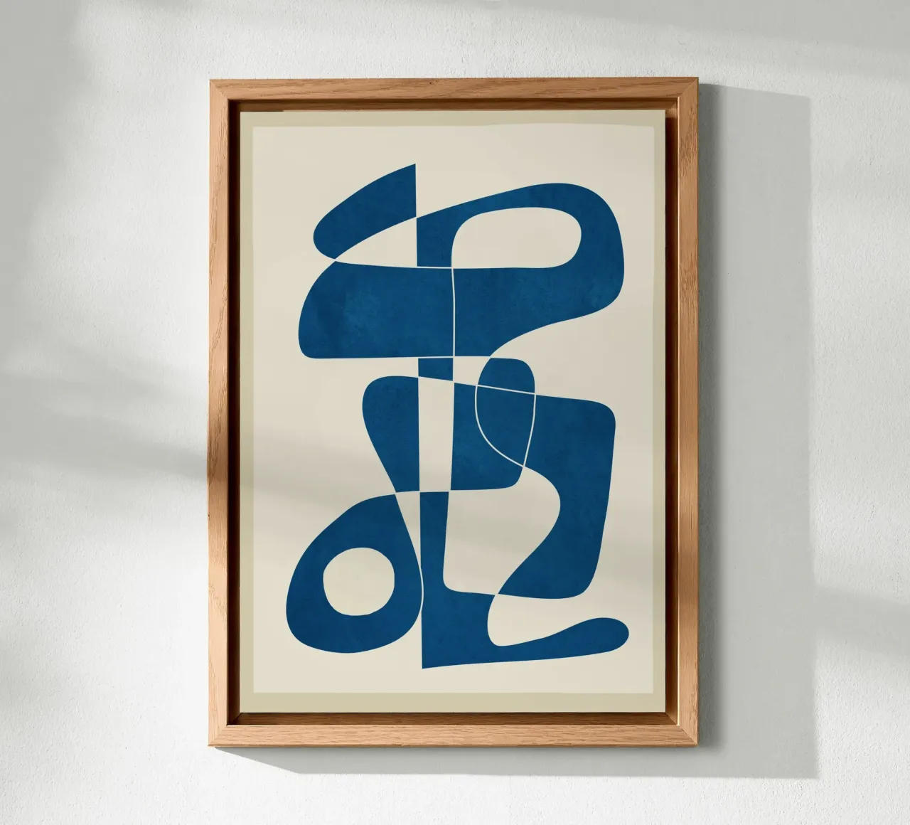 Minimal Abstract Cobalt Alu-Dibond von cityart