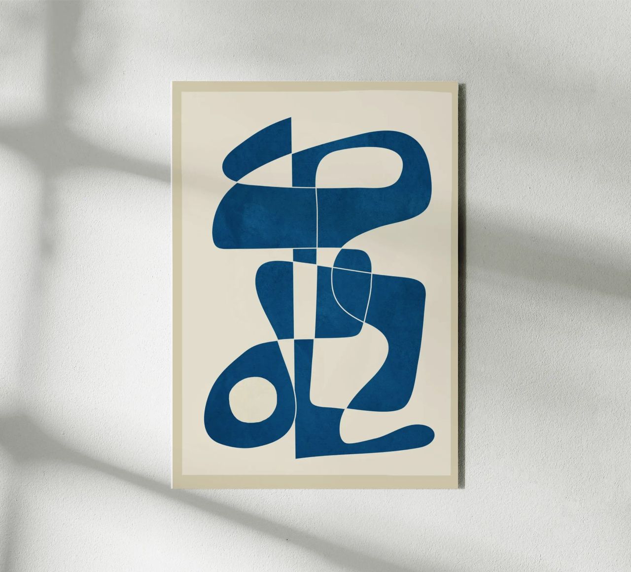 Minimal Abstract Cobalt alluminio dibond da cityart