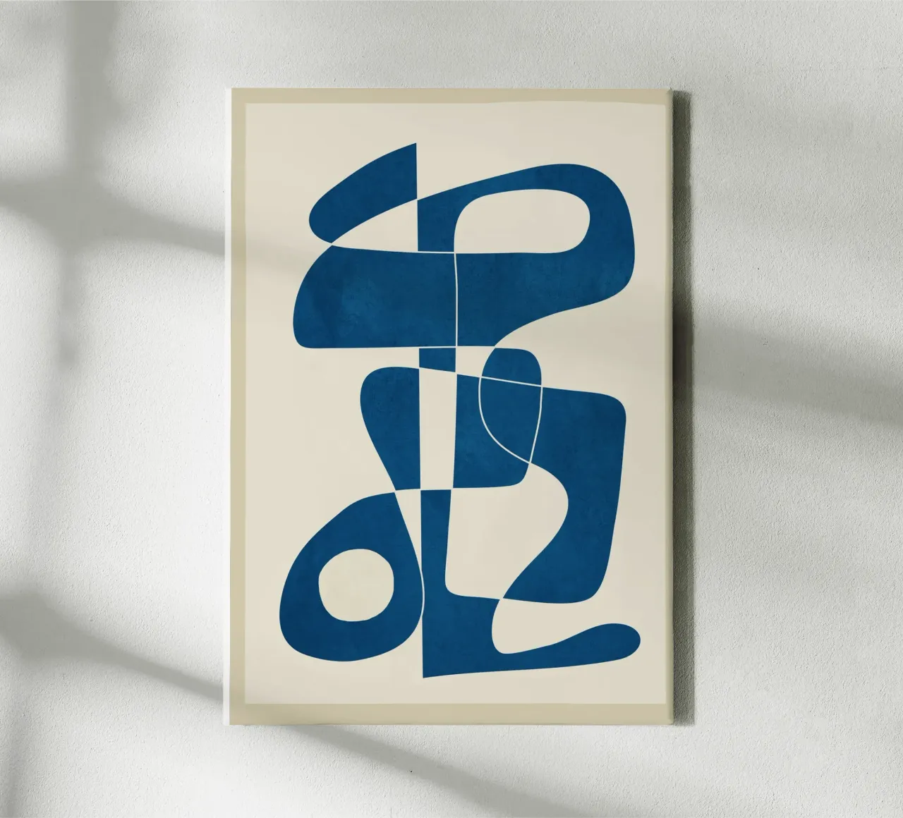 Minimal Abstract Cobalt Leinwand von cityart