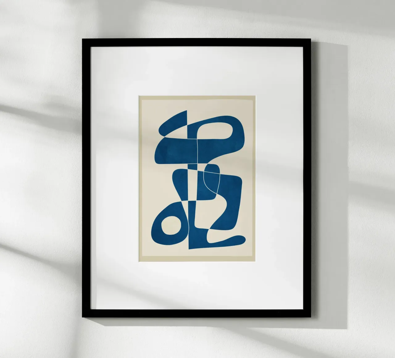 Minimal Abstract Cobalt Hahnemühle von cityart